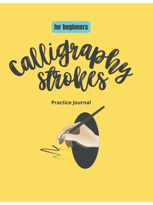 Zemira Calligraphy Strokes Practice Journal For Beginners: 120 Pages Of Horizontal And Slanted Lines For H
