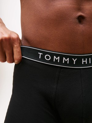 Tommy Hilfiger Erkek Siyah Tommy Hilfiger 3p Trunk Dtm, 0WE Siyah Erkek Boxer
