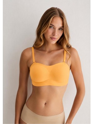 Best Model Balensiz Çıkarılabilir Pedli Straplez Dikişsiz Sütyen