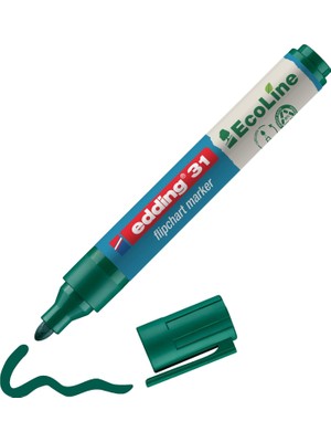 Zemira Edding Flipchartmarker 31 Ecoline, Yeniden Doldurulabilir, 1,5 – 3 Mm, Yeşil