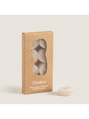 Chakra Vanilla Bella 8 Li Tealight Mum Natural