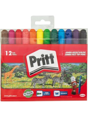 Zemira Pritt 12'li Yuvarlak Keçeli Kalem