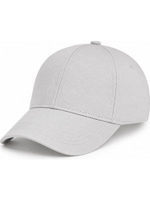 Y1051-007 Suyutti Gabardin Şapka 6lı Açık Gri