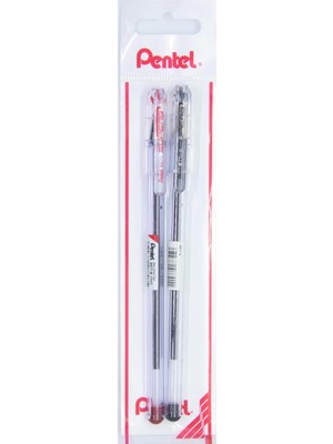 Zemira Pentel 0.7 mm Bazlı Roller Kalem Si̇yah-Kirmizi