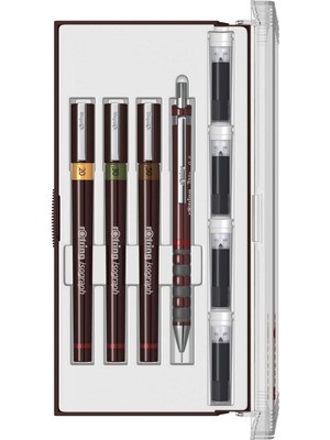 Zemira Rotring Isograph Junior Set (0.2-0.3-0.5 Mm) + Tikky Mekanik Kurşun Kalem 0.5 mm - S0699320