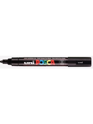Zemira Uni-Ball Posca Marcador Kalıcı Pc-5m Punta De 1.8 - 2.5 Aa. Tinta Pigmentada Negro 152777000