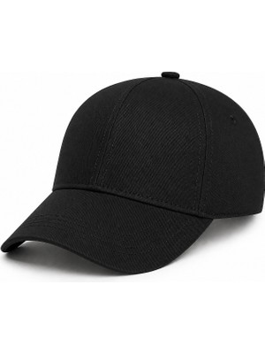Y1051-001 Suyutti Gabardin Şapka 6lı Siyah
