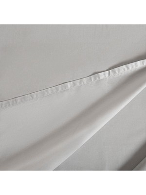 Chakra Alana %100 Pamuk Tek Kişilik Düz Çarşaf 180X260 Cm Soğuk Gri