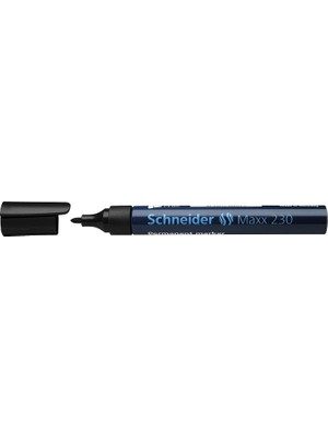 Zemira Schneider Maxx 230 Yuvarlak Uç Permanent Markör 1-3 mm Si̇yah