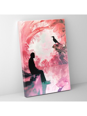 Painted Anarchy Soyut Sahne Çağdaş Sanat ve Geometrik Tasarım Kanvas Duvar Tablosu