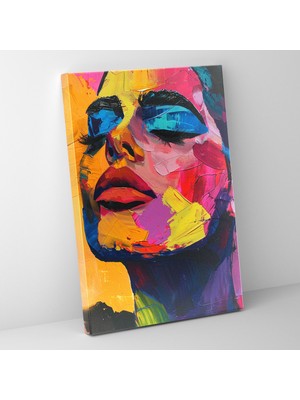 Painted Anarchy Soyut Portre Pop Art Temalı Dekoratif Kanvas Tablo