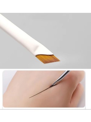 Zemira Profesyonel Ultra-Ince Düz Eyeliner Makyaj Fırçası Eyeliner Çekme Aparatı Göz Kalemi Fırçası