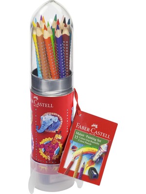 Zemira Faber-Castell Grıp Boya Kalemi Roket, 15 Renk
