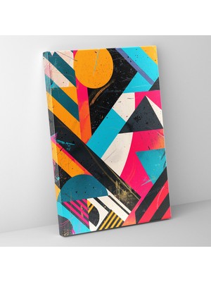 Painted Anarchy Soyut Geometrik Şekiller Çağdaş Sanat Dekoratif Dekoratif Kanvas Tablo