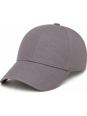 Y1051-004 Suyutti Gabardin Şapka 6lı Gri