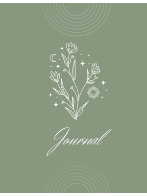 Zemira Olive Green Journal, 8.5X11IN, 200PG