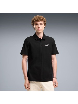 Puma Erkek Siyah Puma Ess No. 1 Logo Pique Polo Siyah Erkek T-Shirt