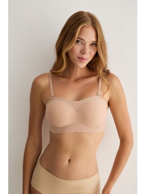 Best Model Balensiz Çıkarılabilir Pedli Straplez Dikişsiz Sütyen