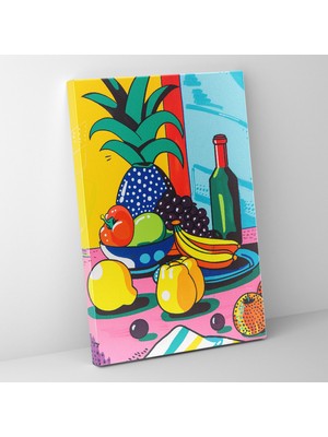 Painted Anarchy Klasizm ve Popart Temasıyla Naturaya Dair Görselliğiyle Canlı Natura Kanvas Duvar Tablosu