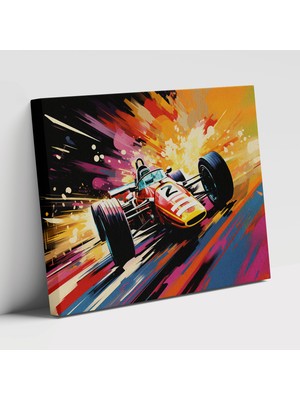 Painted Anarchy Formula 1 Temalı Dekoratif Sanat Duvar Tablosu