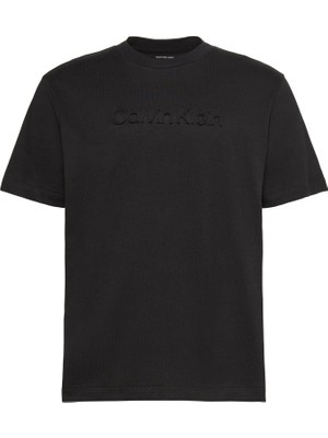 Calvin Klein Erkek Siyah Calvin Klein 20S Eu Wholesale Spo, Ub1, S Siyah Erkek T-Shirt