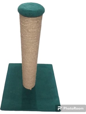 Zemira Tırmalama Tahtası Kare Taban - Jut Halat - Gri 45 cm
