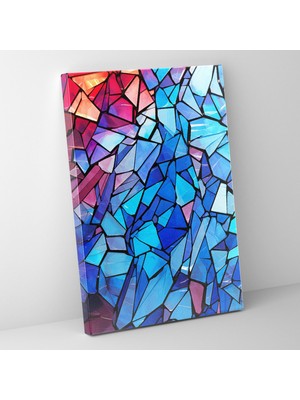 Painted Anarchy Renkli Soyut Kırık Temalı Gerçekçi Çağdaş Sanat Figürü Kanvas Duvar Tablosu