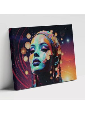 Painted Anarchy Yer Kabakları Desenli Geometrik Desenler ile Dekoratif Duvar Tasarımı Kanvas Duvar Tablosu