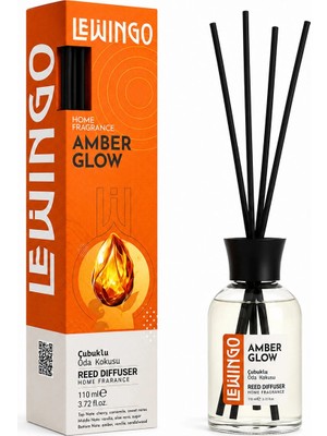 Ttt Amber Glow Bambu Çubuklu Oda Kokusu - 110 ml - Cam Şişe 