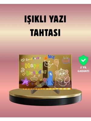 Ankaverse USB Bağlantılı LED Akrilik Çizim ve Not Tahtası