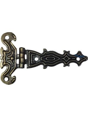 Ankaverse Dekoratif, Sac Tek Kuyruklu Menteşe - 40X68 Mm, Küçük, Antik, 100 Adet