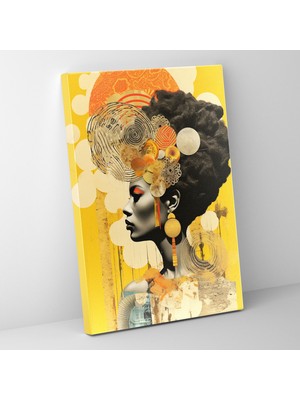 Painted Anarchy Afro Temalı Görsel Seçenekleriyle Dekoratif Kanvas Tablo