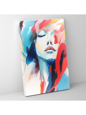 Painted Anarchy Soyut Duygular Canlı Renkler ile Neo Ekspresyonist Sanat Tarzı Soyut Ifade Duvar Tablosu