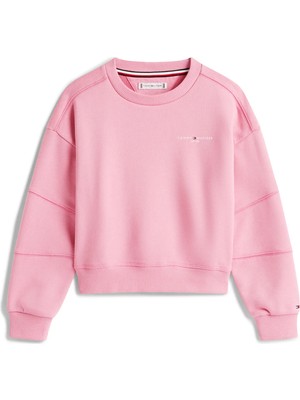Tommy Hilfiger Kadın / Kız Pembe Tommy Hilfiger Kids Mini Corp Leggings Set Pembe Kız Çocuk Eşofman Takımı
