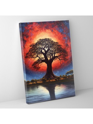Painted Anarchy Afro Baobab Afro Huzur Asalet Kanvas Tablo