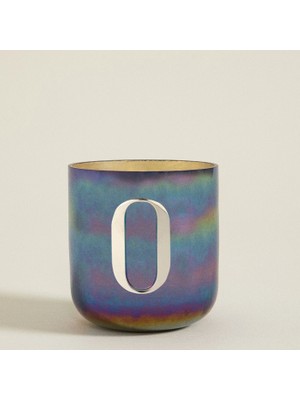 Chakra Metal Harfli Kokulu Mum Gunmetal