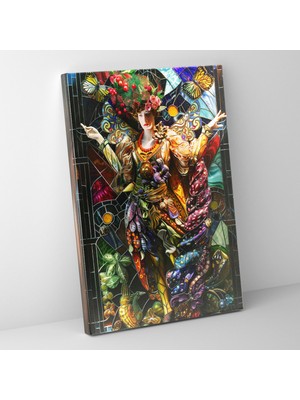 Painted Anarchy Detaylı Kostüm Maniyerizm Maniyerizm Motifli Tiyatro Elemanları Için Sanat Örneği Duvar Tablosu