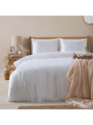 Chakra Annette %100 Pamuk King Size Nevresim Seti 230X220 Cm Beyaz