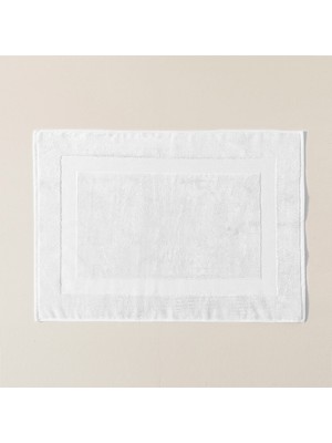 Chakra Frame Bambu Ayak Havlusu 50X70 Cm Beyaz
