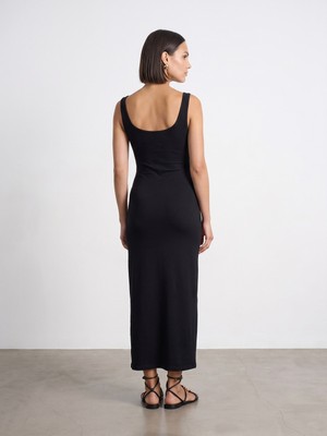 Dilvin 91733 Bra-Free Midi Elbise