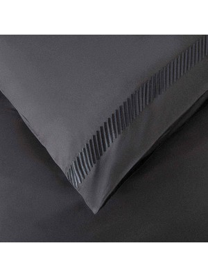 Chakra Annette %100 Pamuk King Size Nevresim Seti 230X220 Cm Antrasit