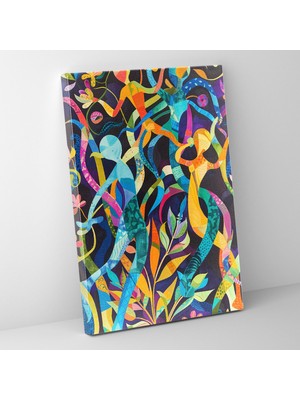 Painted Anarchy Büyülü Bahçe Mannerizm Tarzı Çağdaş Sanat Duvar Tablosu
