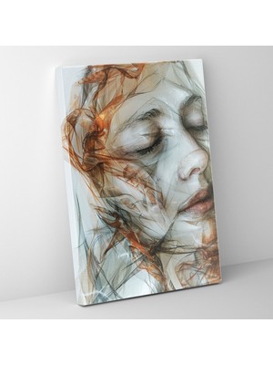 Painted Anarchy Mannerism Sanatı Ifade Dolu Yüzler Çağdaş Sanat Dekorasyonu Duvar Tablosu
