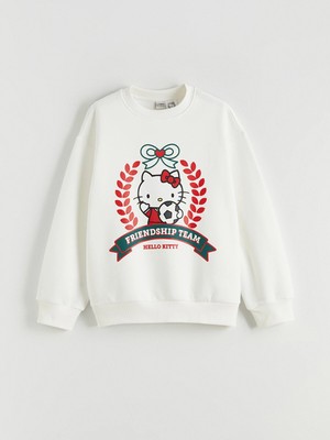 Lc Waikiki Yeni Sezon Hello Kitty Baskılı Kız Çocuk Kalın Sweatshirt