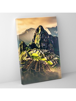 Painted Anarchy Inka Medeniyeti Minimalist Machu Picchu Temalı Maya Tarzı Kanvas Tablo