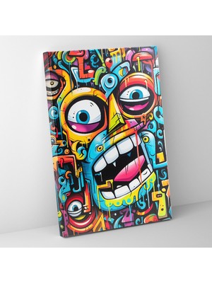 Painted Anarchy Neo Ekspresyonist Sanat Temalı Sanatsal Bir Duvar Tablosu