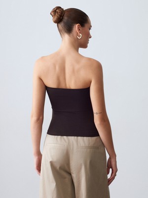 Dilvin 32841 Bağlamalı Bandeau Top