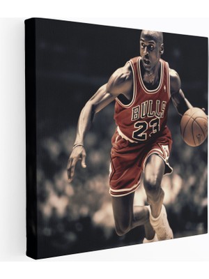 Painted Anarchy Unutulmaz Michael Jordan Nostalji ve Spor Teması Dekoratif Kanvas Tablo