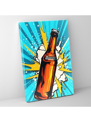 Painted Anarchy Çağdaş Sanat Bira Bira Şişesi Temalı Tasarım Kanvas Duvar Tablosu