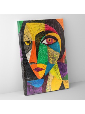 Painted Anarchy Mannerizm Çağdaş Sanat Canlı Renkler Kanvas Duvar Tablosu